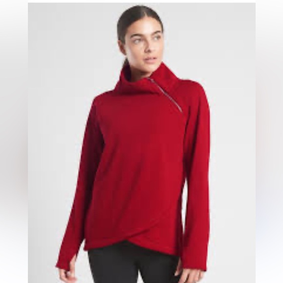 Athleta Cozy Karma Asym Pullover - Picture 3 of 14